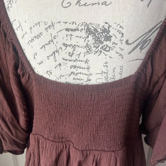 Shyanne Women's Embroidered Mesh Crinkle Mini Dress - Picture 10 of 11